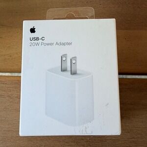 Apple 20W USB-C Power Adapter Wall Charger White MHJA3AM/A New